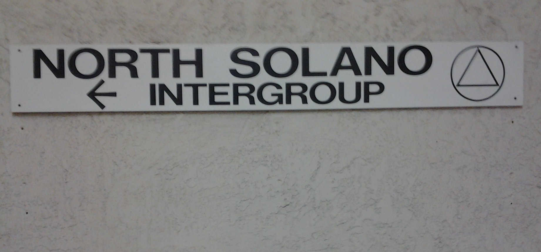 The North Solano Intergroup of Alcoholics Anonymous is an AA service office  that involves partnership among groups in a community